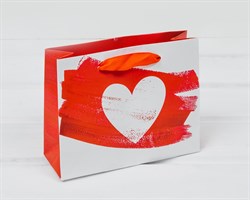 Пакет подарочный «Love», 12х15х5,5 см, с мягкими ручками
