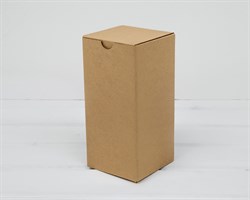 Коробка для посылок, 9х9х19 см, из плотного картона, крафт