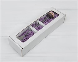 Коробка для Вкусной ложки, 25х7,5х5 см, с прозрачным окошком, белая