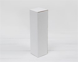 Коробка для посылок, 6х6х22 см, из плотного картона, белая