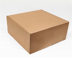 Коробка для посылок, 45х45х20 см, из плотного картона, крафт