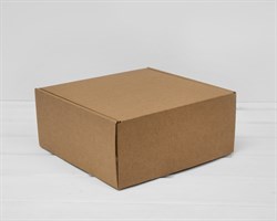 Коробка для посылок, 20х20х10 см, из плотного картона, крафт