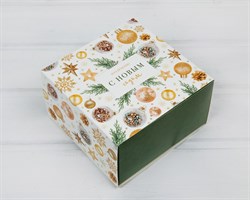 Подарочная коробка «Новогодние радости», 14х14х8 см, пенал