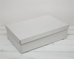 УЦЕНКА Коробка из плотного картона, 42,5х27х11 см, крышка-дно, белая