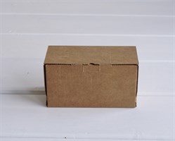 Коробка для посылок, 15,5х7,5х8,5 см, из плотного картона, крафт