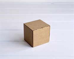 Коробка для посылок усиленная, 10х10х10 см, из плотного картона, крафт