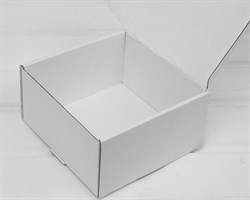 УЦЕНКА Коробка для посылок, 15х15х8 см, из плотного картона, белая
