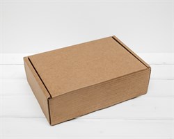 Коробка для посылок, 28х20х9 см из плотного картона, крафт