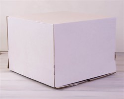 Коробка для торта усиленная от 1 до 8 кг, 40х40х29 см, белая
