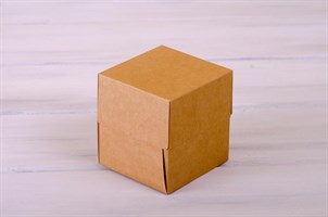 Коробка для капкейков/маффинов на 1 шт, 10х10х11 см, крафт