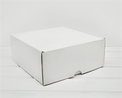 УЦЕНКА Коробка для посылок, 24х24х10 см, из плотного картона, белая