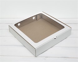УЦЕНКА Коробка с окошком, 30х30х6 см, белая