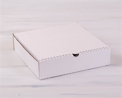 УЦЕНКА Коробка для пирога 24х24х6 см из плотного картона, белая