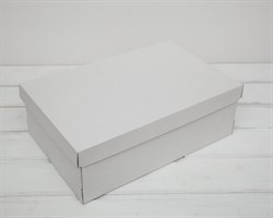 УЦЕНКА Коробка из плотного картона, 33,5х22х11,5 см, крышка-дно, белая