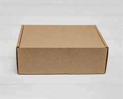 Коробка 20х15х7 см из плотного картона, крафт