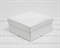 Коробка из плотного картона, 20х20х9 см, крышка-дно, белая - фото 10268