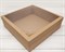 УЦЕНКА Коробка для венка с прозрачным окошком, 48х48х12 см, крафт - фото 10336