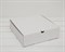УЦЕНКА Коробка для пирога 23х23х7 см из плотного картона, белая - фото 10563