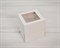 УЦЕНКА Коробка для капкейков/маффинов на 1 шт, с прозрачным окошком, 10х10х11 см, белая - фото 10613