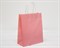 УЦЕНКА Пакет подарочный, 26х21х10 см, с кручеными ручками, розовый - фото 10618