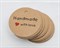 Бирка из мелованного картона, «Handmade with love», круглая, d=4,5 см, крафт У1206133 - фото 10634
