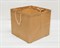 УЦЕНКА Крафт пакет бумажный, 29х29х27,5 см, с широким дном и ручками, коричневый - фото 11313