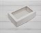 УЦЕНКА Коробка для выпечки, 23х14х6,5 см, с прозрачным окошком, белая - фото 11837