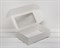 УЦЕНКА Коробка для выпечки, 23х14х6,5 см, с прозрачным окошком, белая У0102082-УЦ - фото 11839