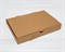 Коробка 30х21х4 см из плотного картона, крафт - фото 11978