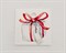 Бирка из мелованного картона, «Подарок», 4х4 см, белая, 1 шт. - фото 12007