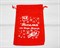 Мешочек подарочный из холщи с термонаклейкой «Посылка от Деда Мороза», 15х23,5 см, цвет красный, 1 шт. У1601028 - фото 13080
