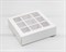 Коробка-пенал для конфет 9 штук, 11,5х11,5х3,5 см, с окошком, белая - фото 13129