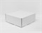 Коробка для посылок, 25х25х10 см, из плотного картона, белая (белая снаружи, крафт внутри) - фото 13296