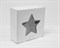 Коробка подарочная с окошком «Звезда», 25х25х10 см, белая - фото 13855