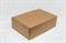 Коробка для посылок, 37х26х12 см, из плотного картона, крафт - фото 14245