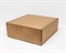 Коробка для посылок, 37х37х14 см, из плотного картона, крафт - фото 14265