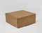 Коробка для посылок, 20х20х10 см, из плотного картона, крафт - фото 14321
