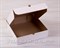 Коробка для пирога 28х28х7 см из плотного картона, белая - фото 4845