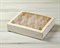 Коробка для 10 кейк-попсов горизонтальная, 25х20х5 см, с прозрачным окошком, белая - фото 5076