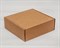 Коробка для посылок, 18,5х18,5х6,5 см, крафт - фото 5412