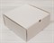 Коробка для высокого пирога 25х25х12 см из плотного картона, белая - фото 5487
