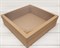 Коробка для венка с прозрачным окошком, 48х48х12 см, крафт - фото 5528
