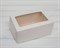 Коробка для выпечки, 25х16х11 см, с прозрачным окошком, белая - фото 6066