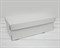 Коробка из плотного картона, 30,5х16х10 см, крышка-дно, белая - фото 6369