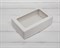 Коробка для выпечки, 23х14х6,5 см, с прозрачным окошком, белая - фото 6611