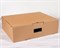 Коробка картонная с ручкой (эконом) 50х38х15 см, крафт - фото 7272