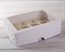 Коробка для капкейков/маффинов на 12 шт, с прозрачным окошком, 33х25х10 см, белая - фото 7426