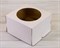 Коробка для торта усиленная от 1 до 3 кг, 30х30х19 см, с  прозрачным окошком, белая - фото 7601