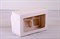 Коробка для капкейков/маффинов на 6 шт, 25х16х11, с прозрачным окошком, белая - фото 7627