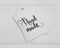 Бирка картонная, HAND MADE, 8х5 см, белая У1202007 - фото 8386